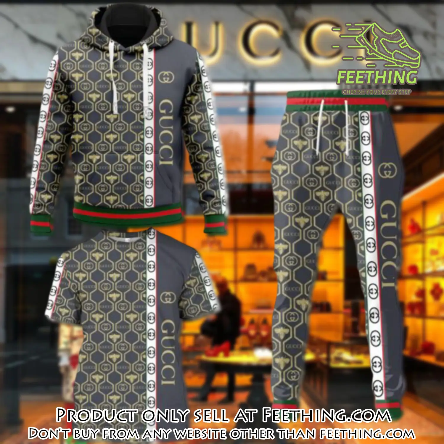 Gucci luxury brand combo tshirt hoodie long pants set trending 24 outfit sport lcs1034 ft4330945